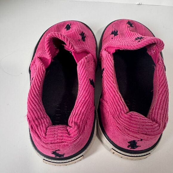Polo Ralph Lauren Toddler size 6 pink cord loafter slip on shoes‎ - Picture 4 of 5